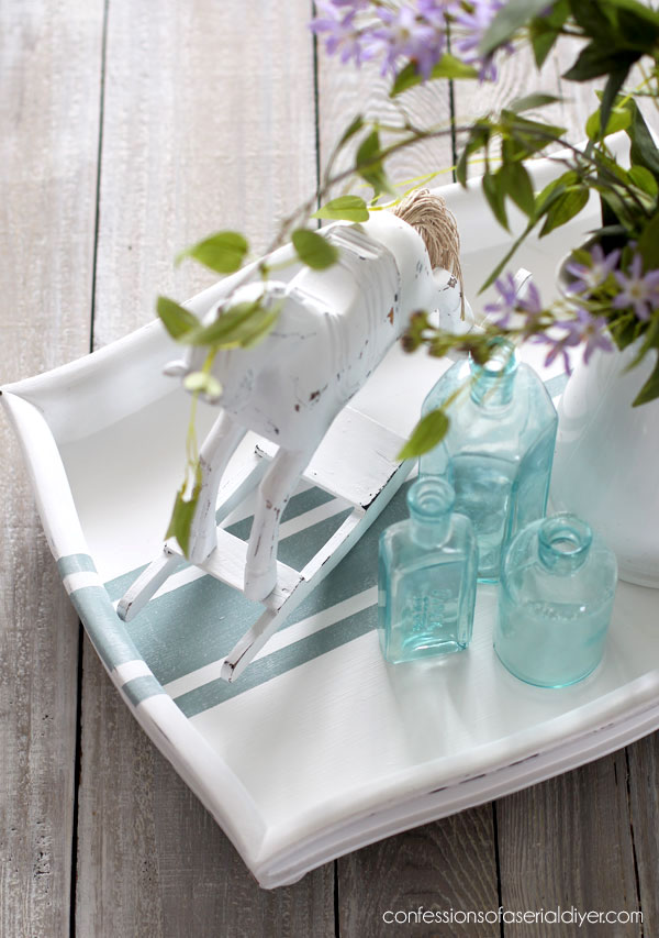 $3 Thrift Store Tray Makeover