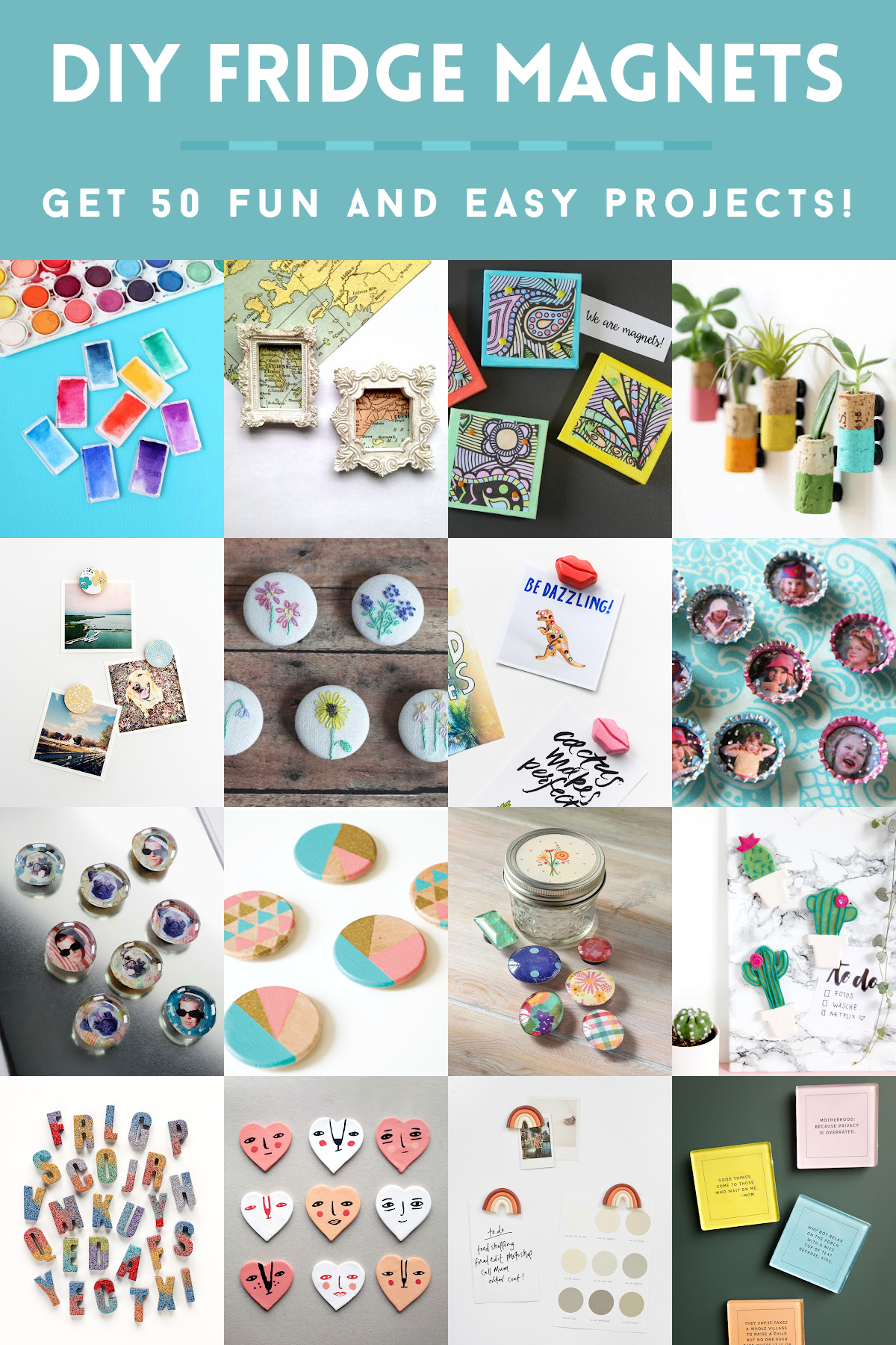 50 DIY Fridge Magnets to Enhance Your Decor and Gift Game
