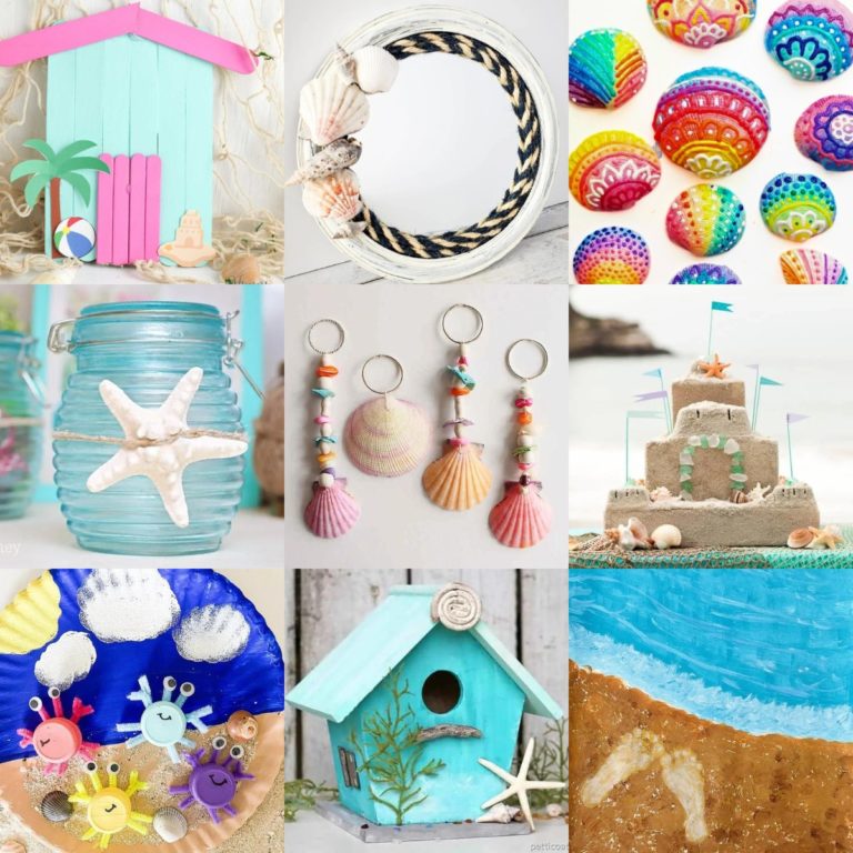 beach crafts for all ages - toddlers to adults