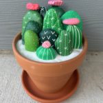cactus painted rocks