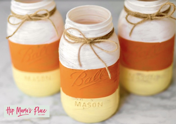 Candy corn jars