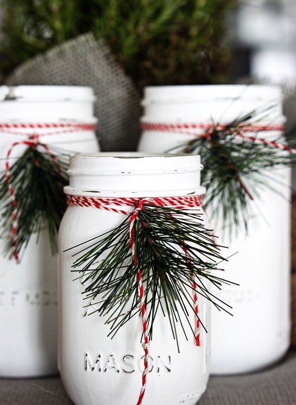Christmas Mason Jar Luminaries