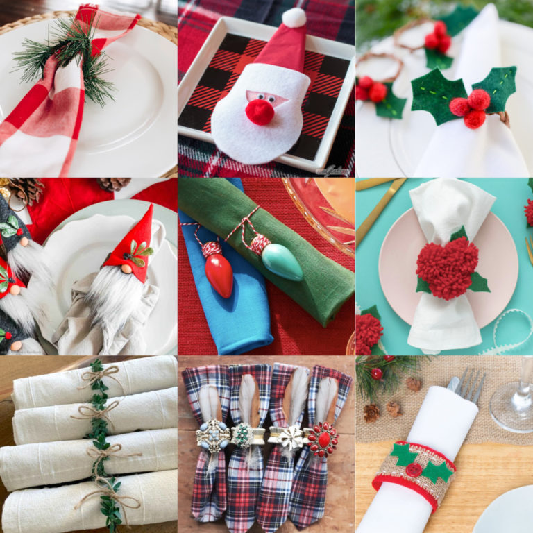Christmas napkin rings feature image