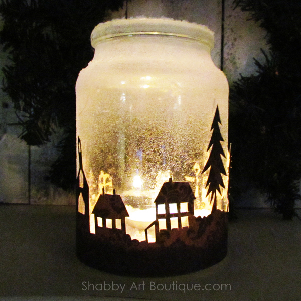 Christmas Township Candle Holders