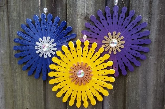 Clothespin Flower Craft Idea