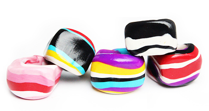 Colorful Clay Statement Rings