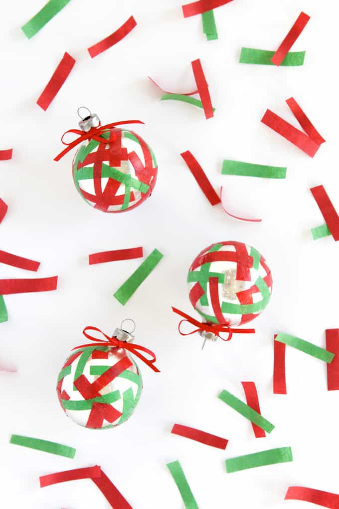 Confetti Ornaments for Christmas in Three Steps