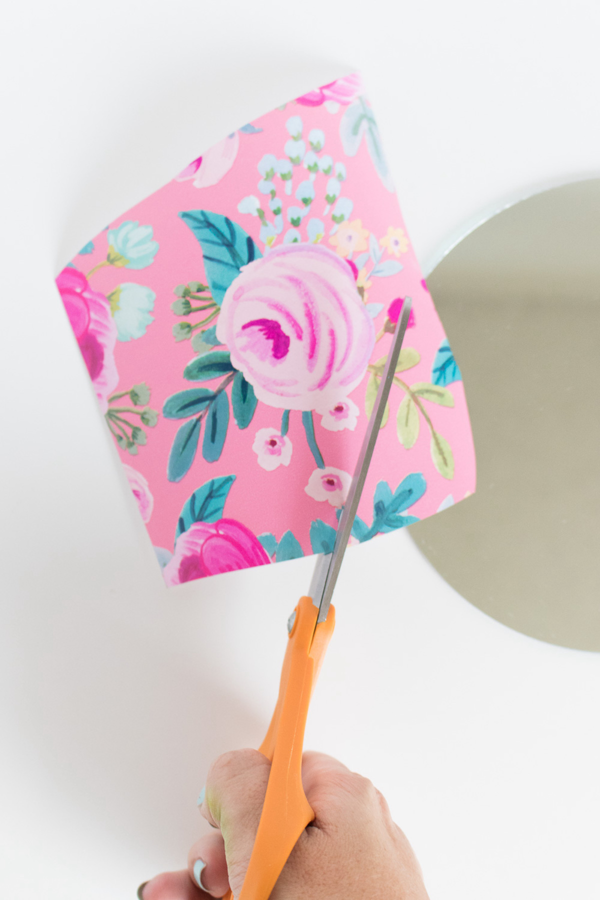 Cutting designs from wrapping paper