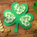decorate a wood shamrock from dollar tree
