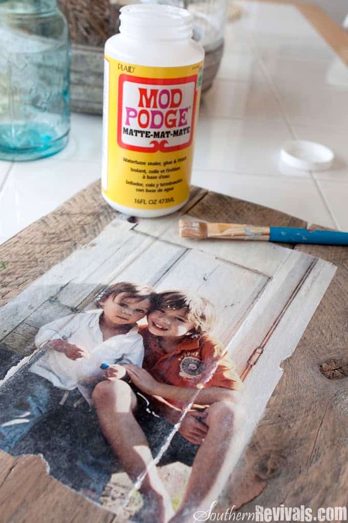 Photo Transfer Pallet Picture Frame