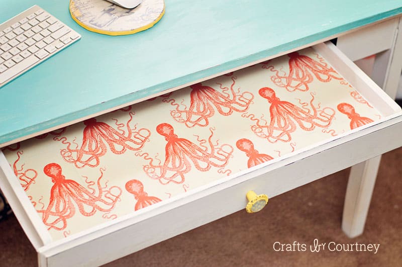 Fabric lined drawers