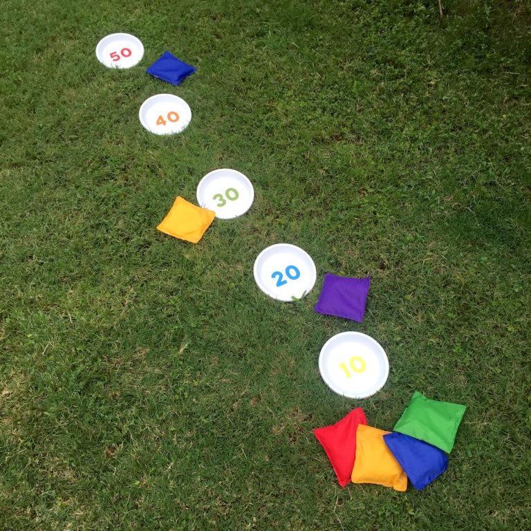 DIY bean bag toss