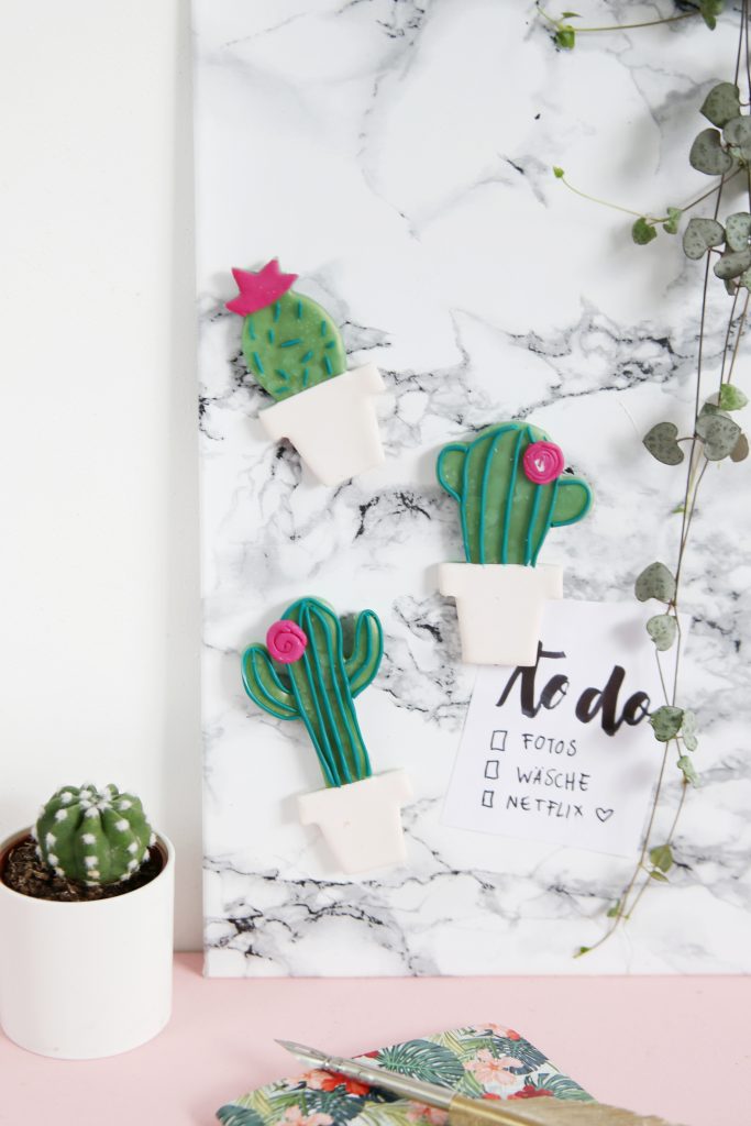 Clay Cacti Handmade Magnets