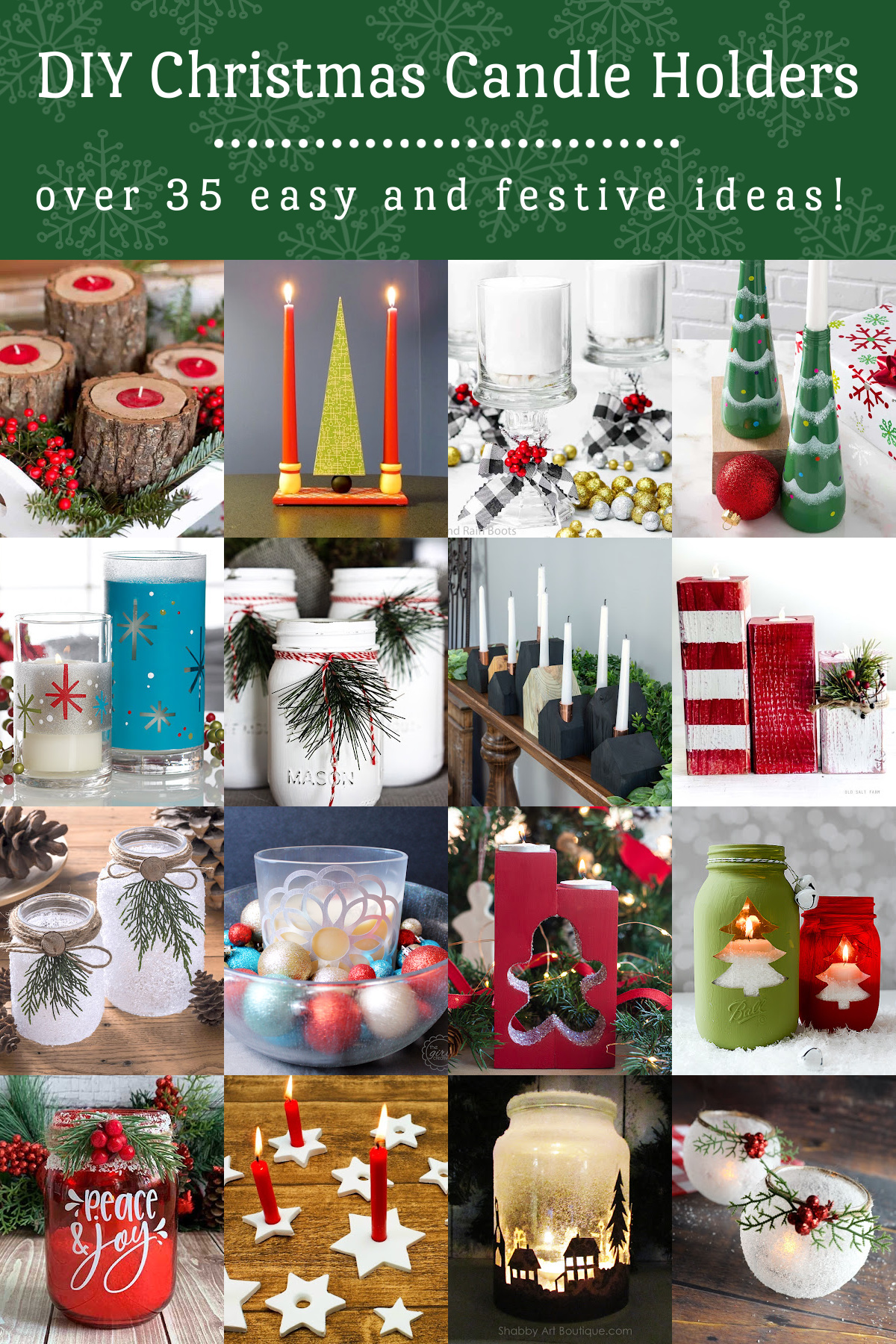 DIY Christmas Candle Holders Add Sparkle to Your Holiday Decor
