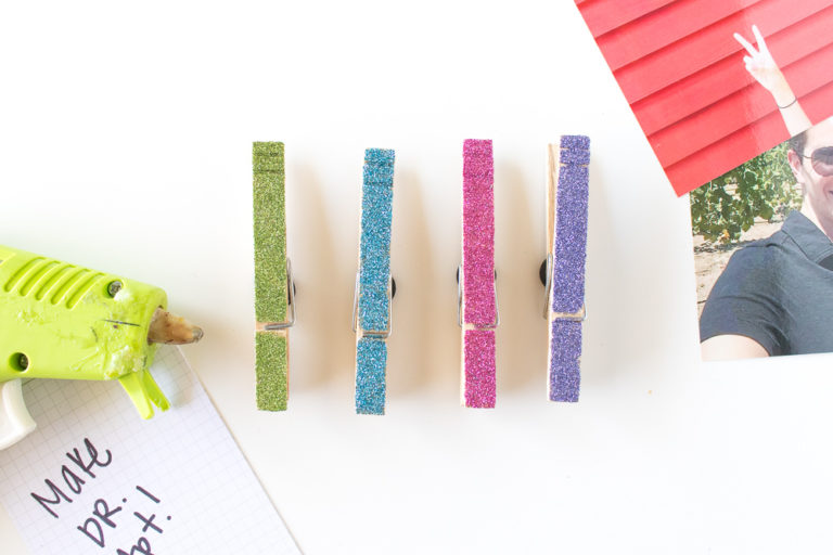 DIY clothespin magnets