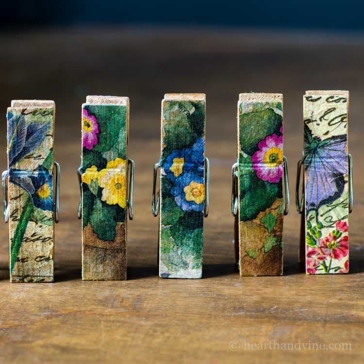 Colorful Napkin Magnetic Clothespins