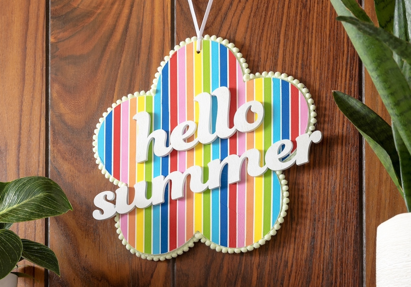 DIY Hello Summer Wood Sign