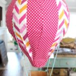 DIY hot air balloon with a paper lantern
