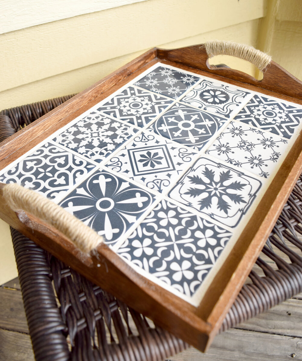 DIY Moroccan Tile Tray
