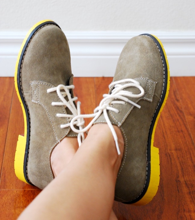 DIY painted oxfords