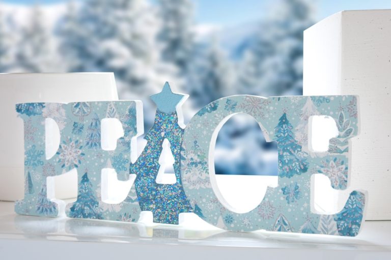 DIY peace wood sign