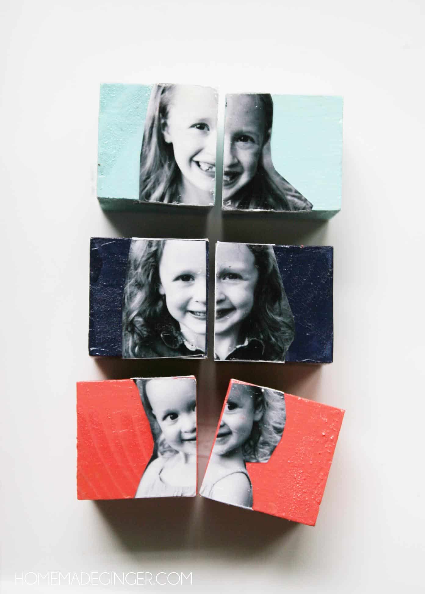 DIY photo blocks for decor or gifting