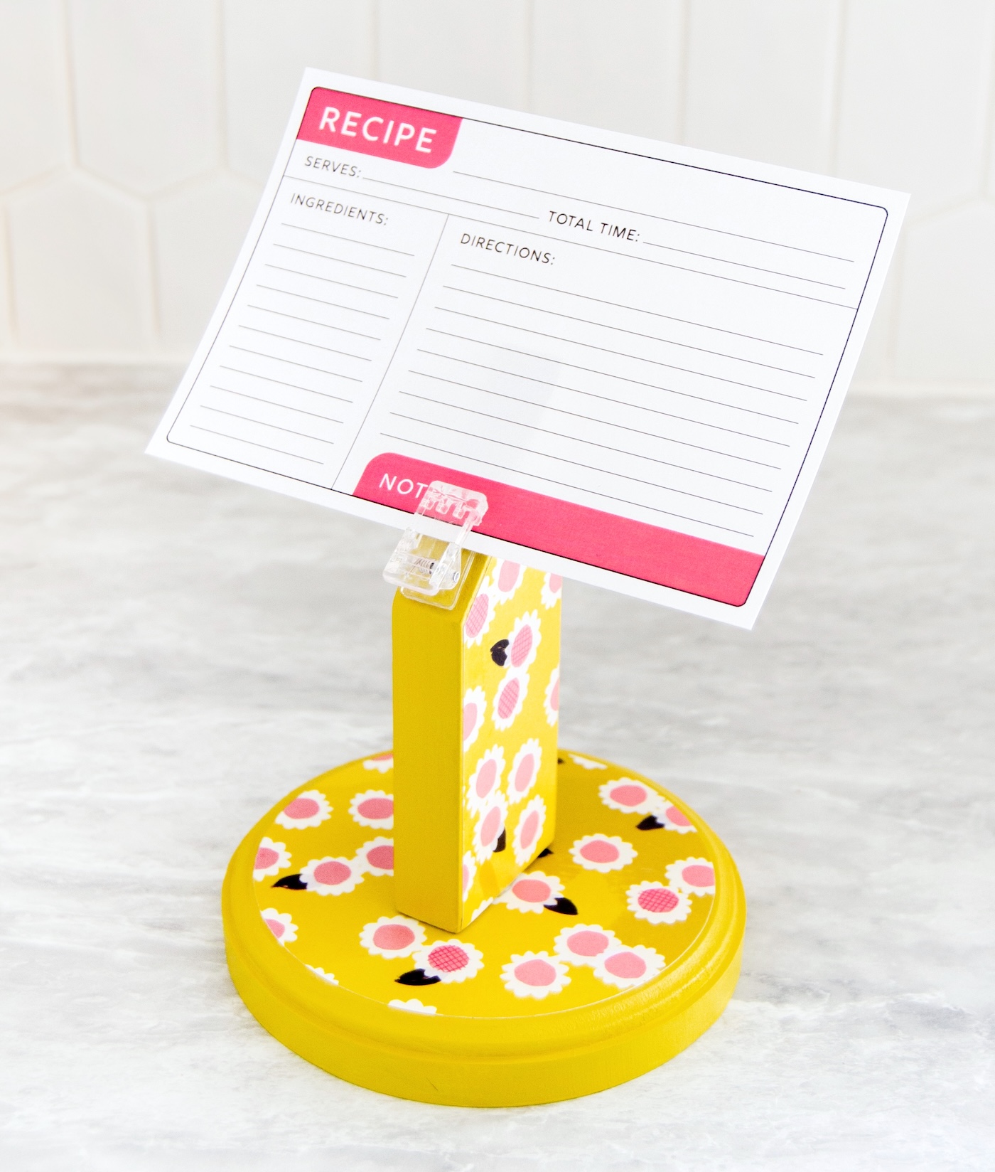 diy recipe card holder