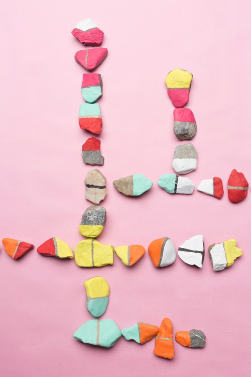 DIY rock dominoes