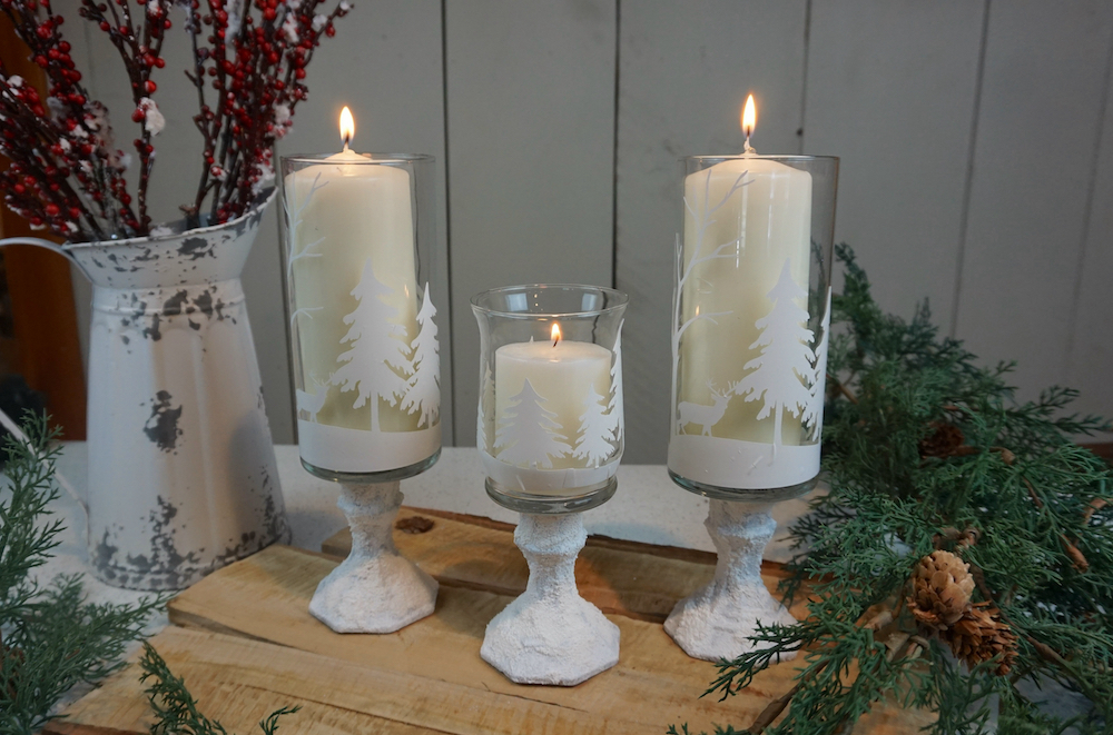 DIY Snowy Christmas Candle Jars