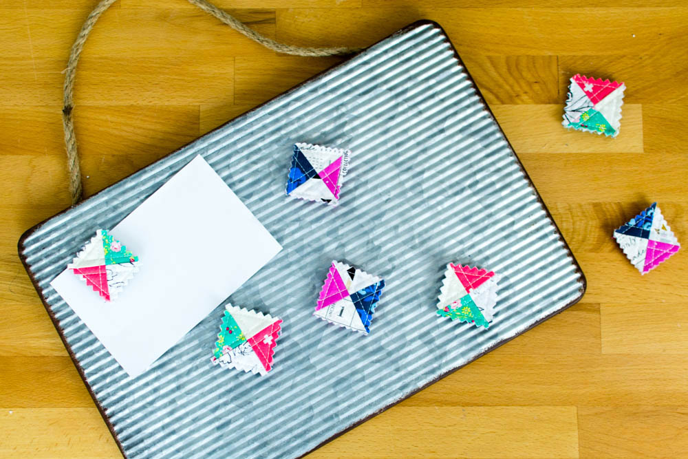 DIY Tiny Quilt Magnets