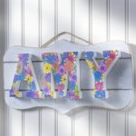 DIY wooden name plaque