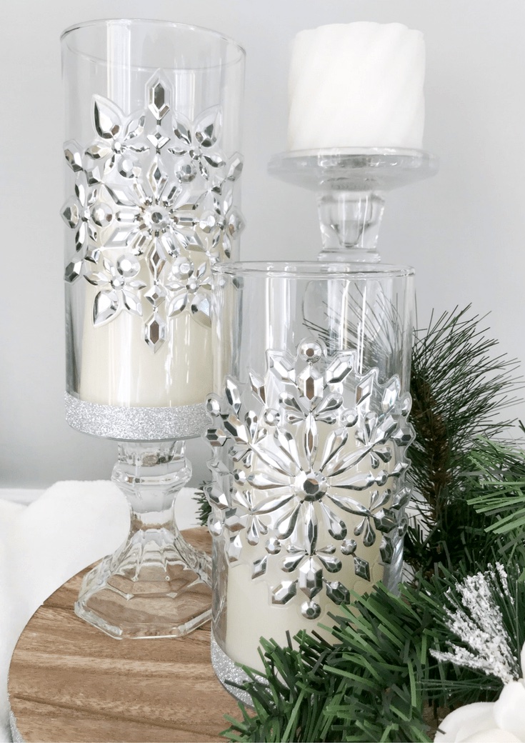 Dollar Tree Christmas Candleholders