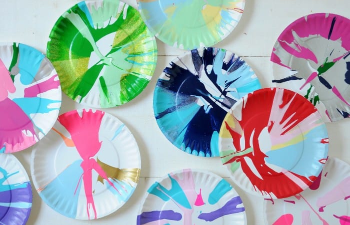 salad spinner spin art