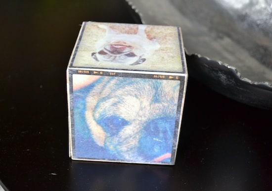 DIY photo on a wood block