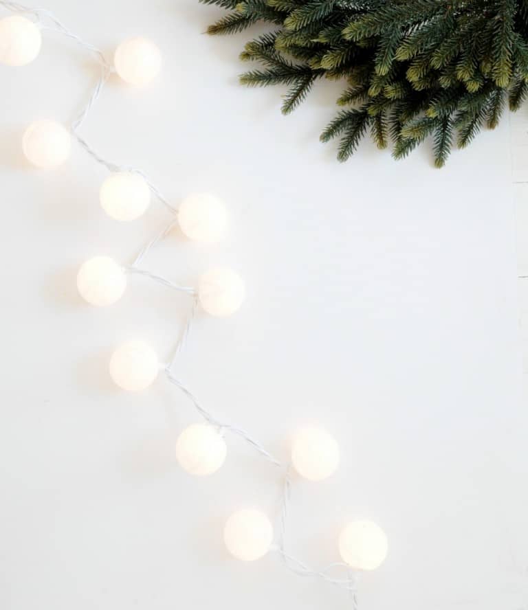 How to make Christmas lights with ping pong balls