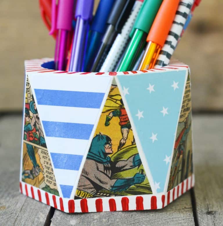 How to decorate a pencil cup