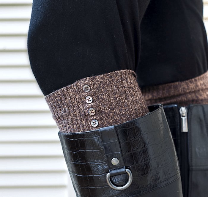 Easy DIY Felted Wool Boot Cuffs