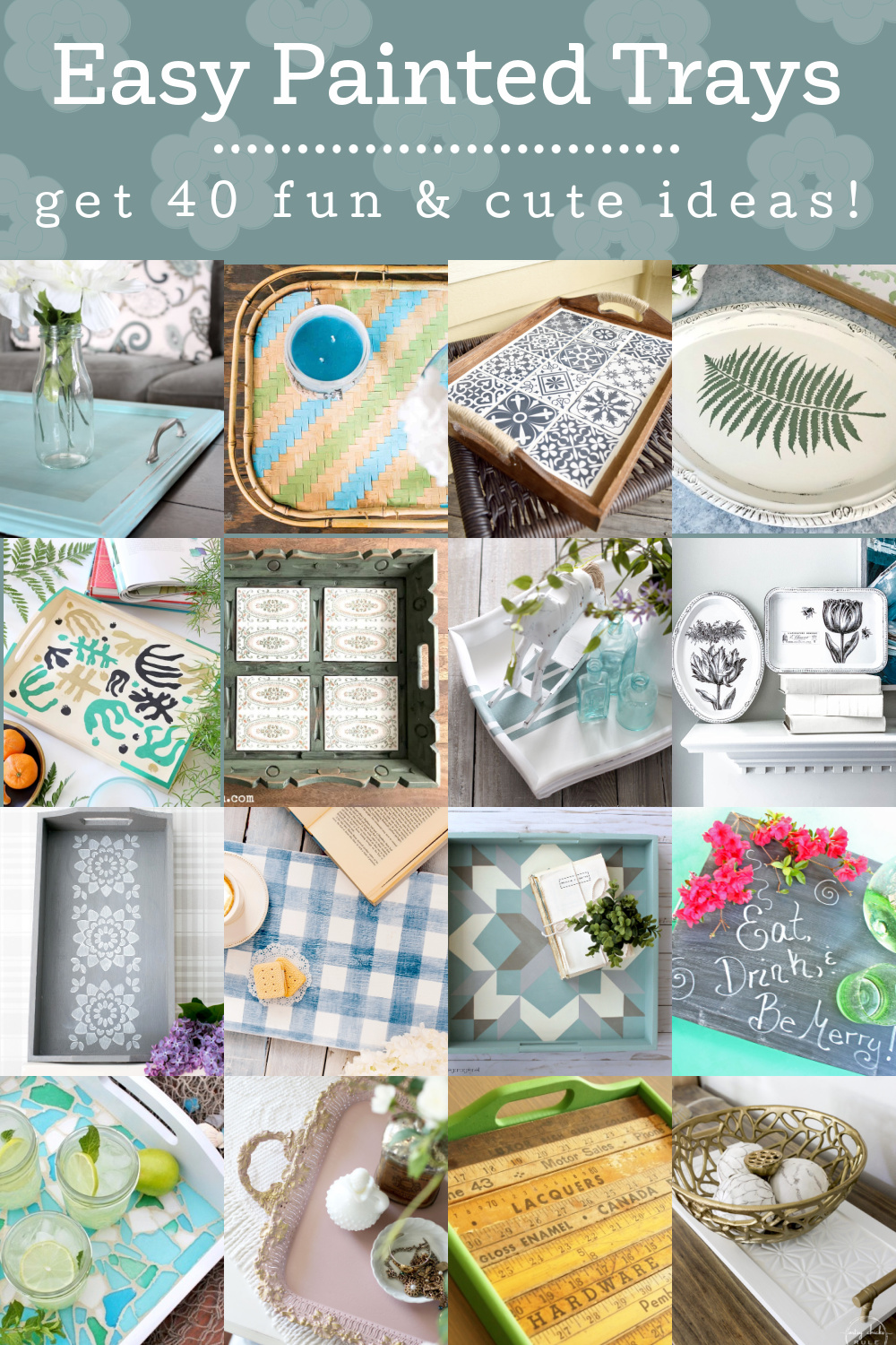 Easy Painted Trays