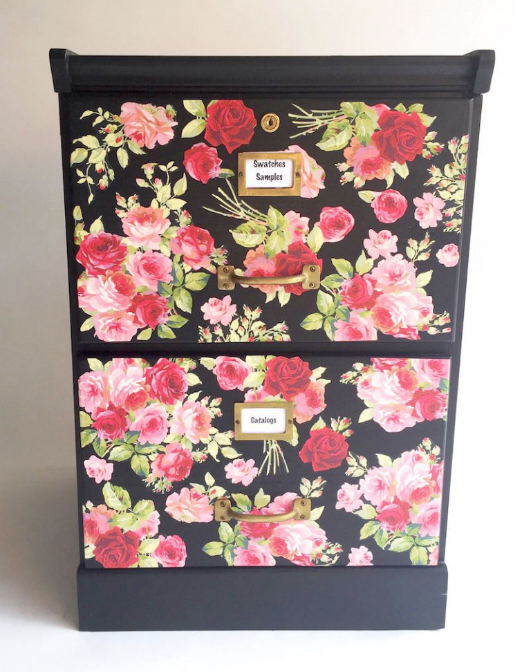DIY File cabinet makeover