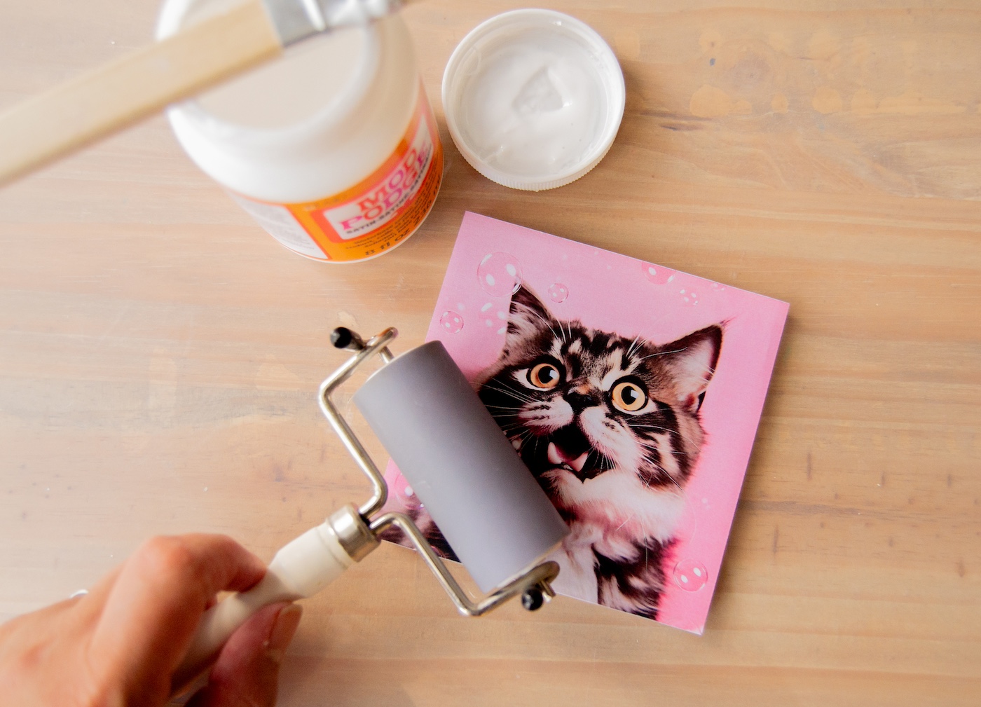 Flatten Paper onto Tile