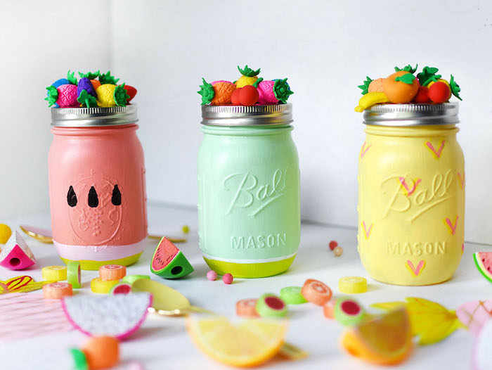 Fruity Mason Jar Centerpiece