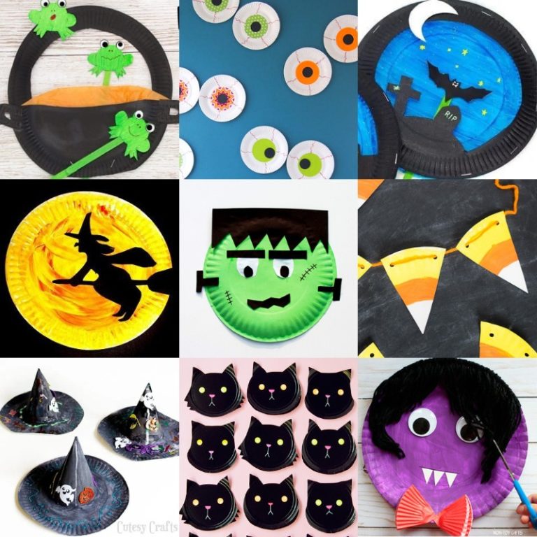 Halloween Paper Plate Crafts for Kids