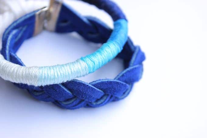 If you love ombre and shades of blue, check out this tutorial for a DIY bracelet from Rachel. It's so easy even a kid can do it!