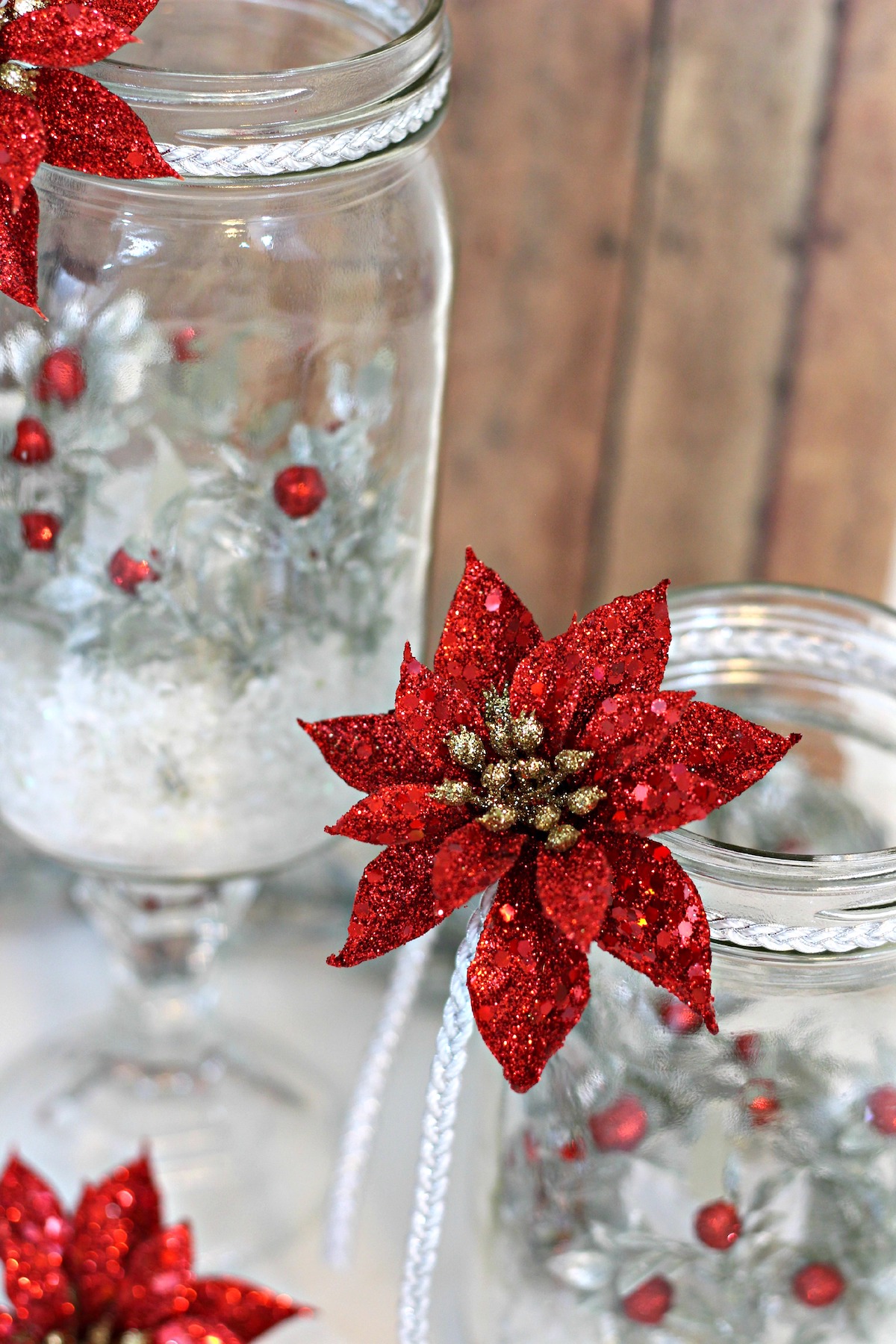 Holiday Mason Jar Luminaries