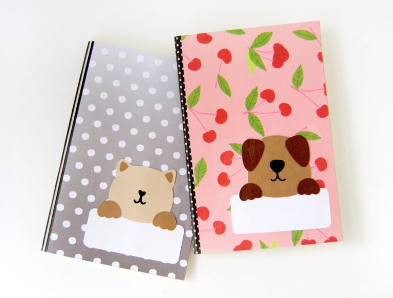 how to cover a notebook with paper