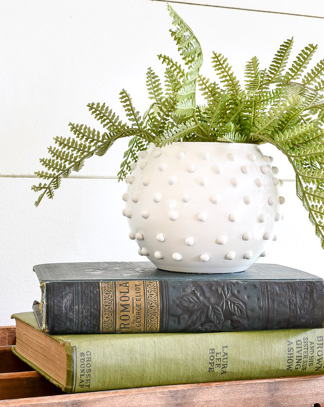 How to Make a Hobnail Milk Glass Vase