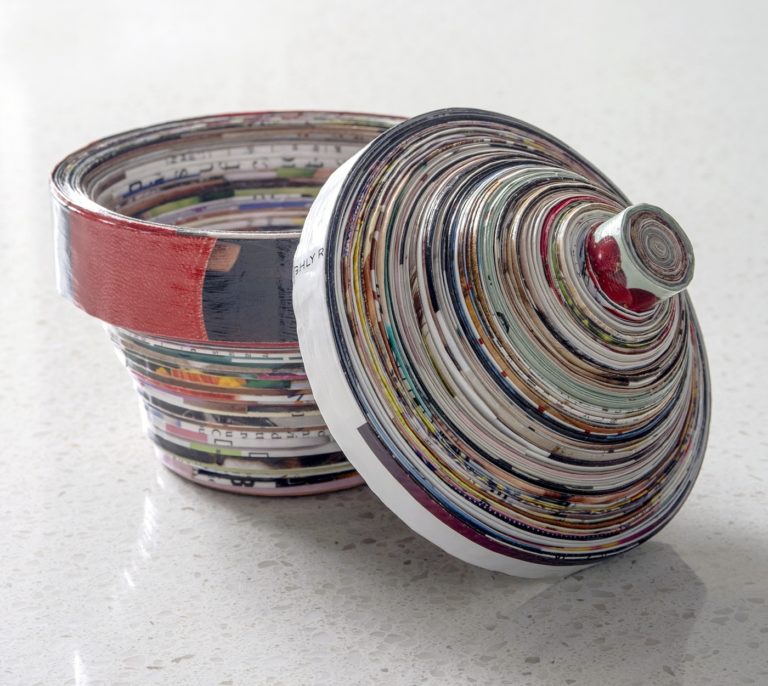 how to make a magazine bowl