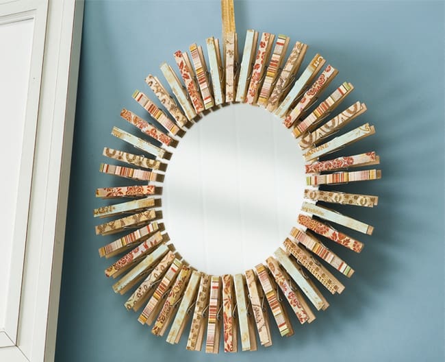 Learn to make a clothespin mirror