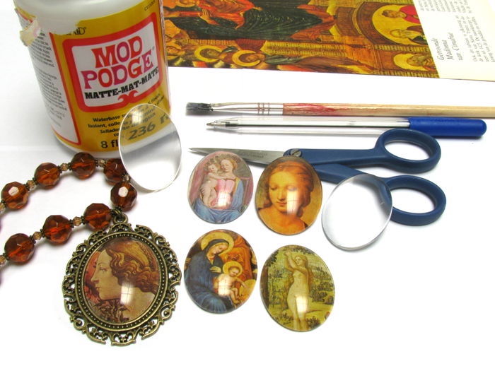 How to make glass cabochons