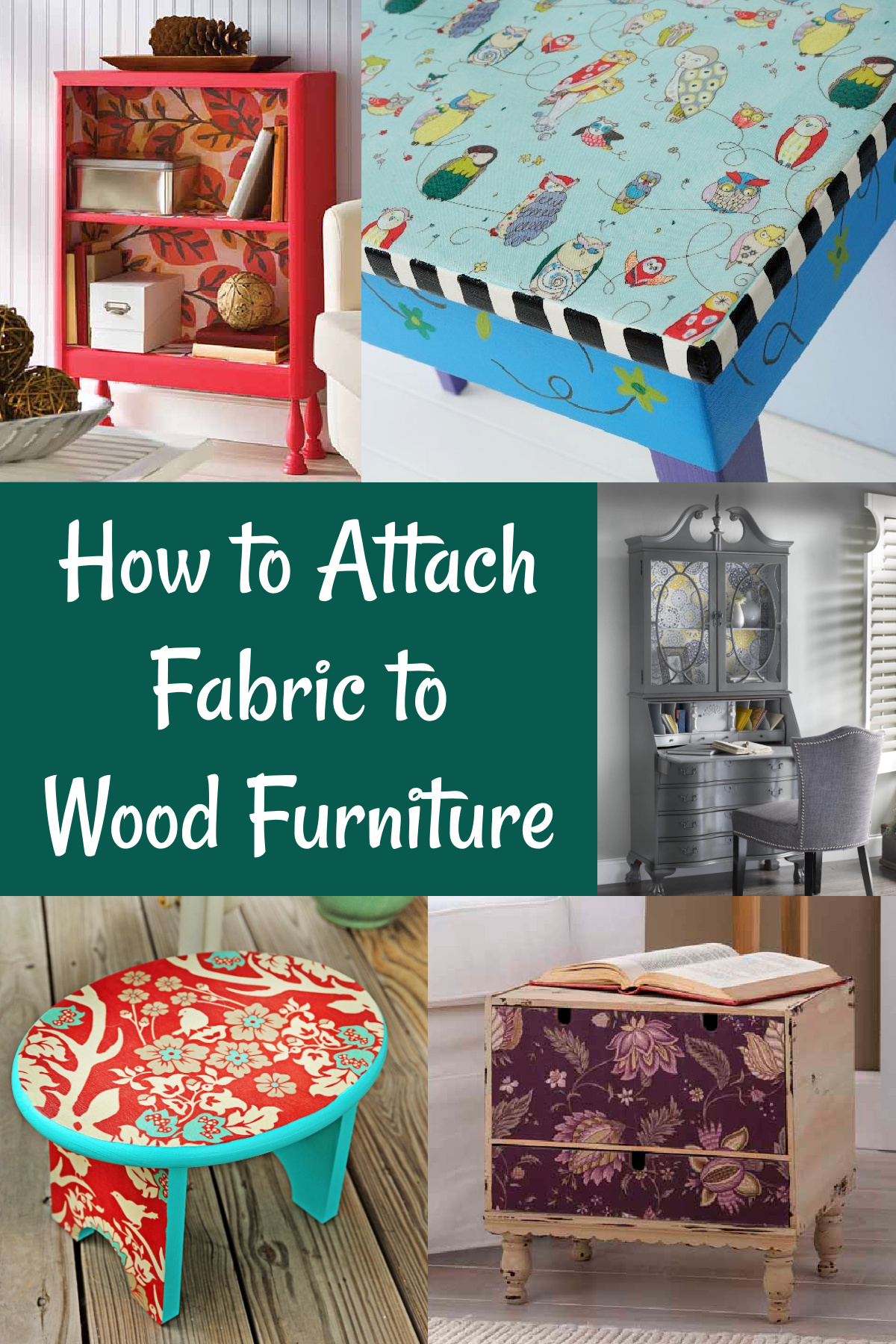 How to Mod Podge Fabric to Wood Furniture